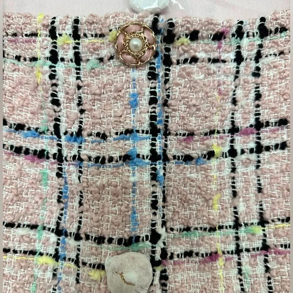 Endless Roses Plaid Tweed Mini Dress Vici & Madison NEW Size Medium - Picture 6 of 16